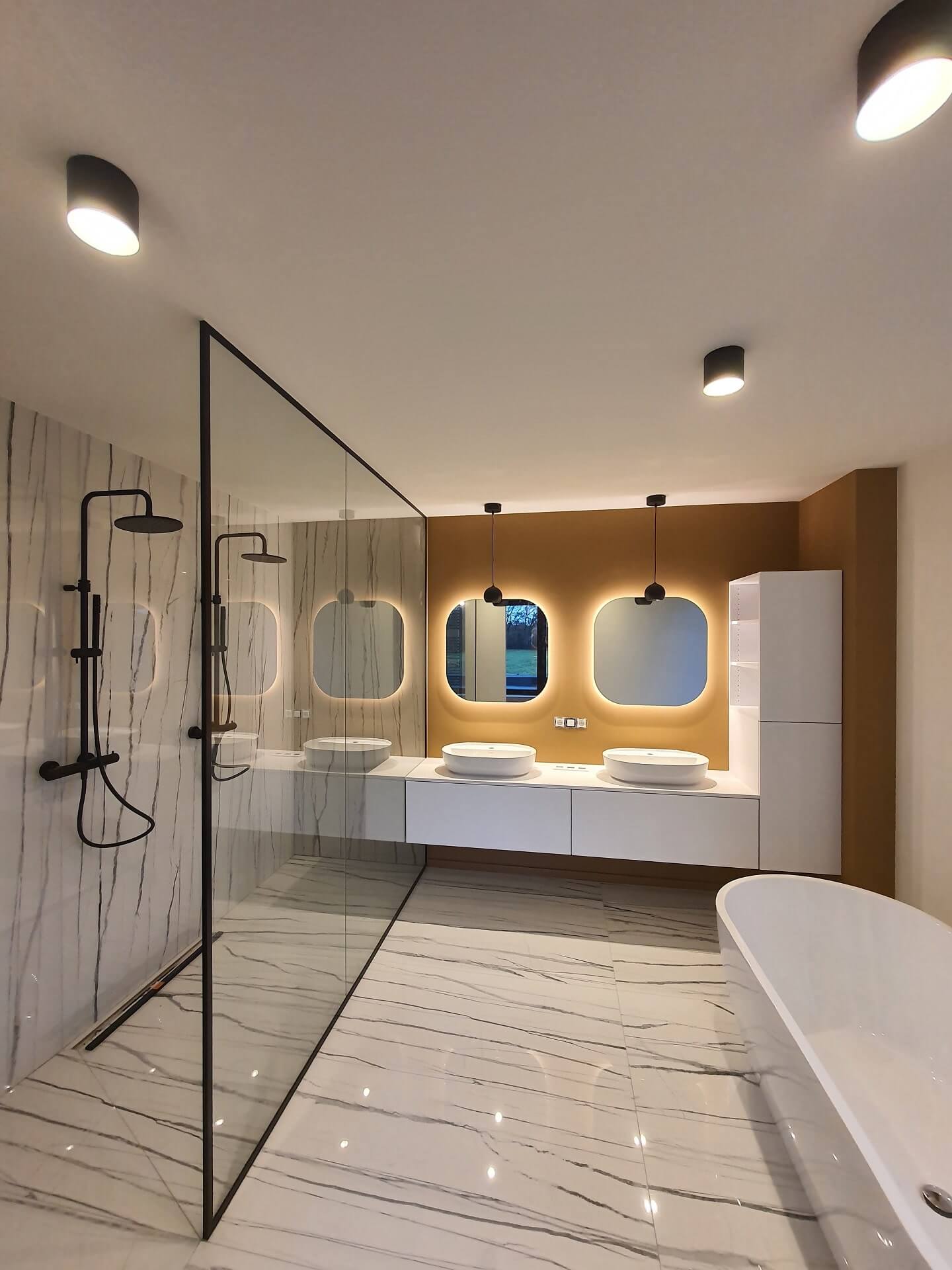 schilderen nieuwbouw badkamer Vlaams Brabant